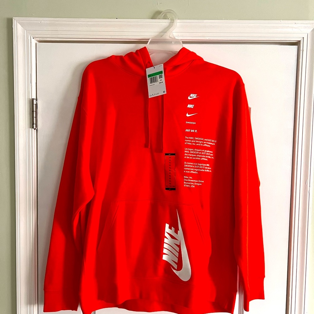 XL Orange Nike SS hoodie